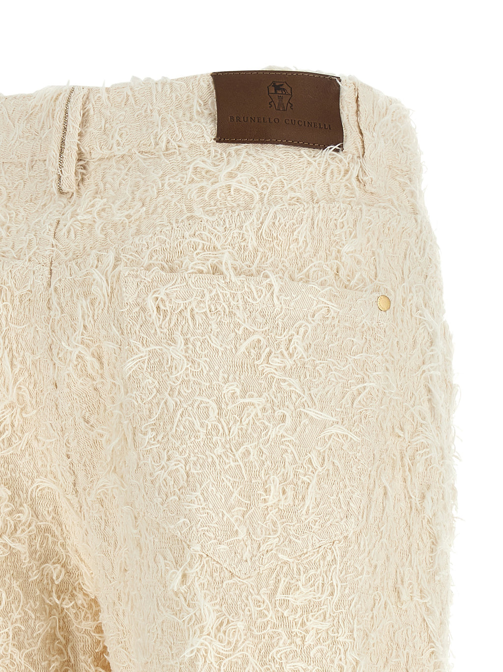 Brunello Cucinelli Pantalón Casual de Algodón Beige