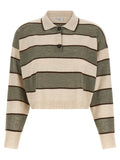Brunello Cucinelli Multicolor Virgin Wool Polo Shirt