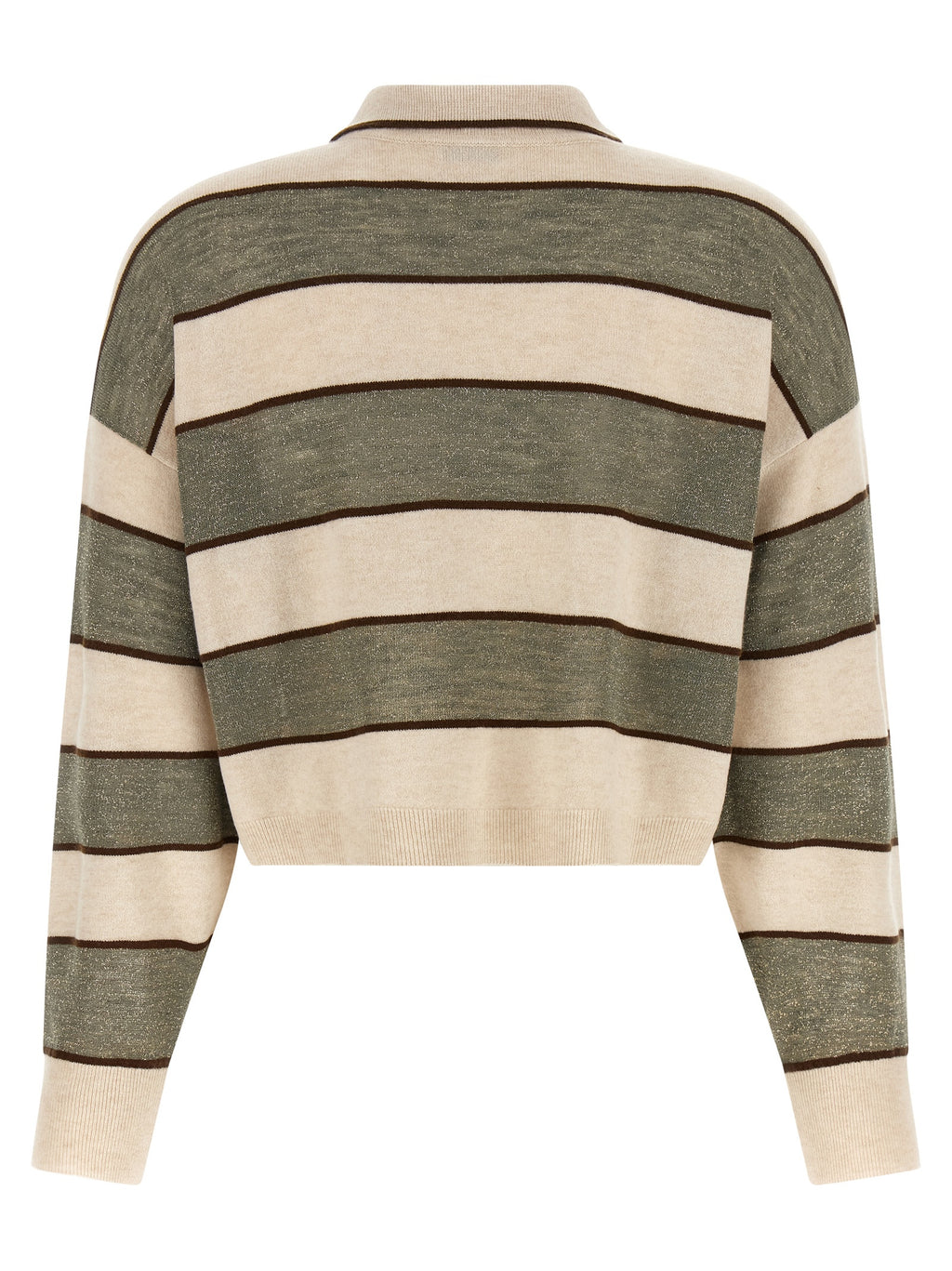 Brunello Cucinelli Multicolor Virgin Wool Polo Shirt