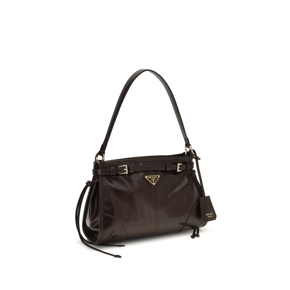 Bolso de Piel de Becerro Marrón Bos Taurus de Prada