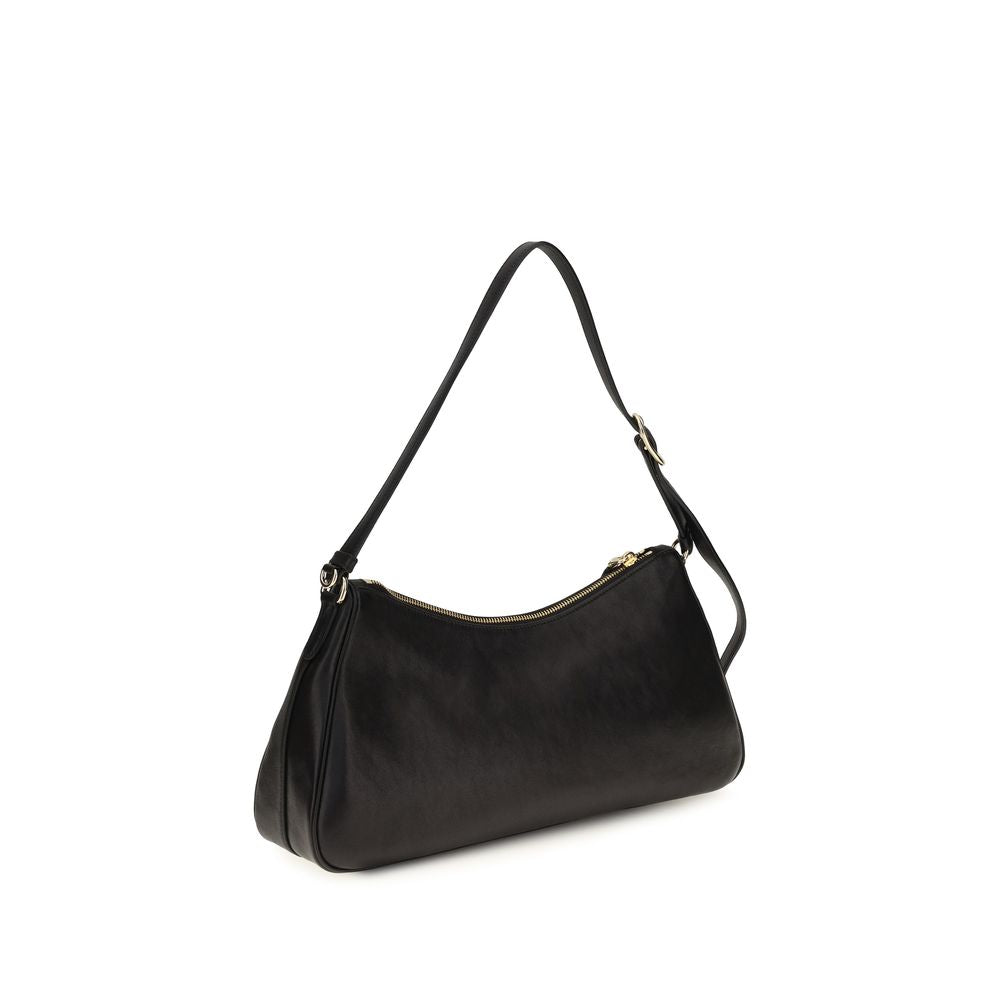 Bolso de hombro Prada de piel de becerro negra Bos Taurus