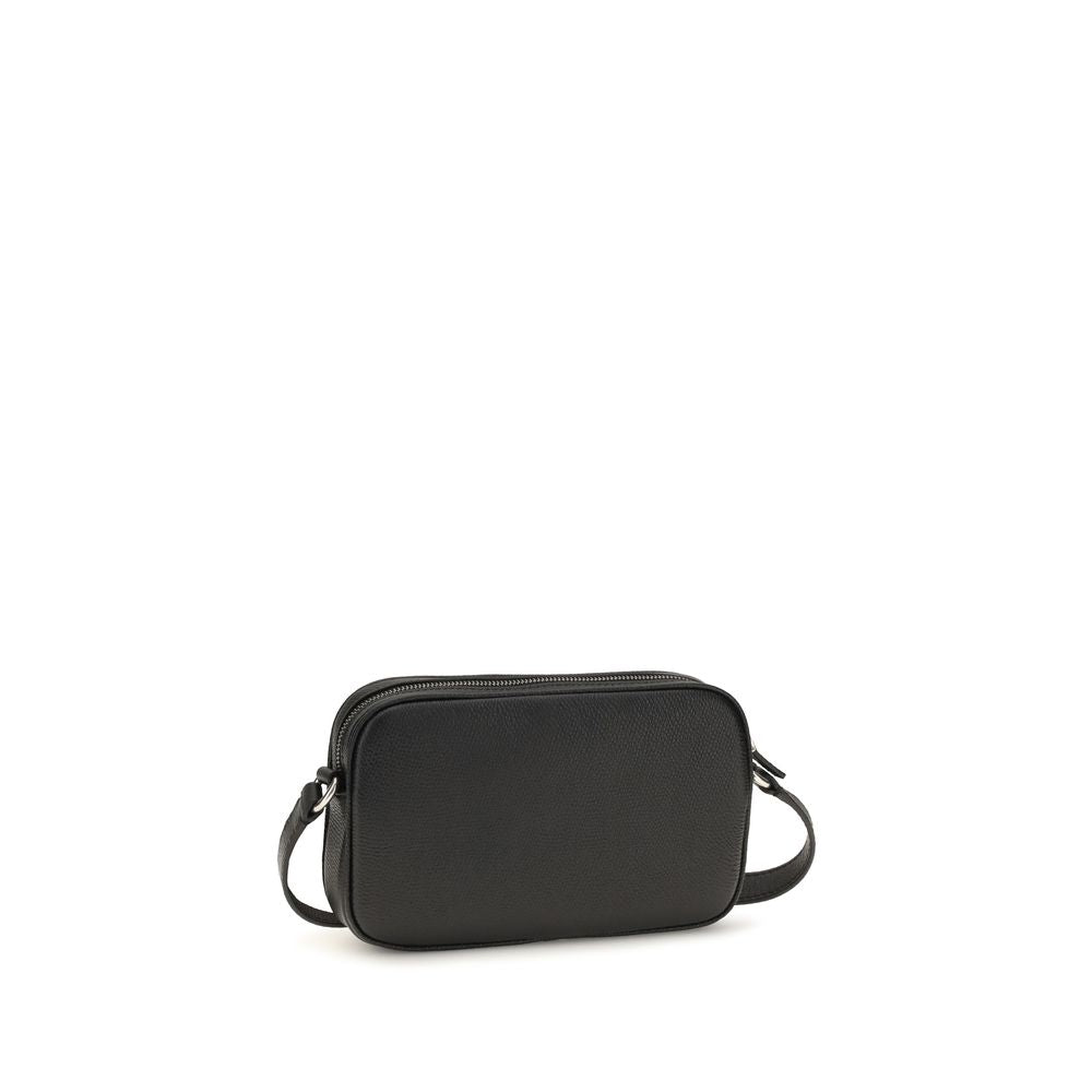 Cartera Valentino Garavani de piel de becerro negra Bos Taurus