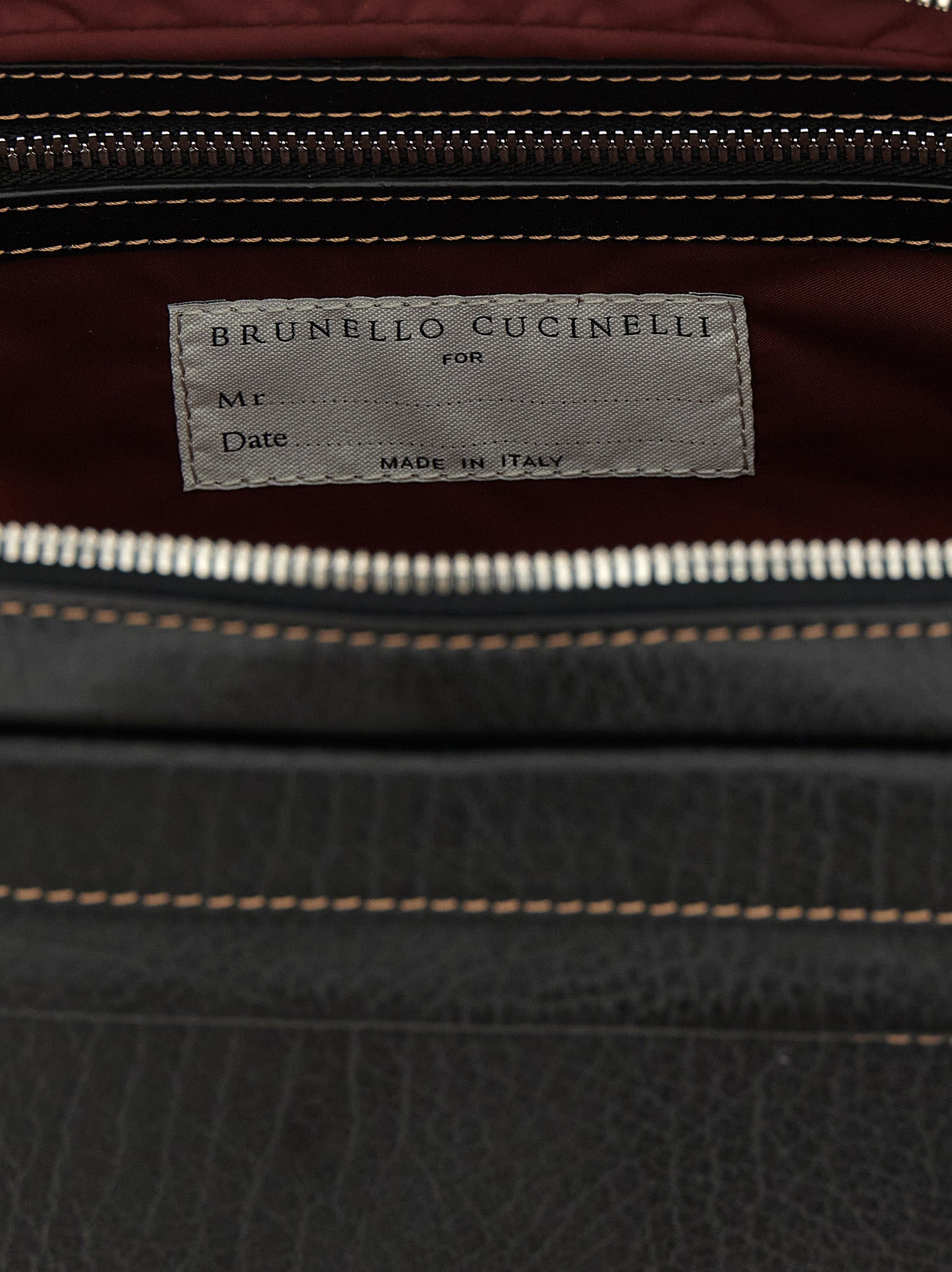 Brunello Cucinelli Black Calfskin Accessories