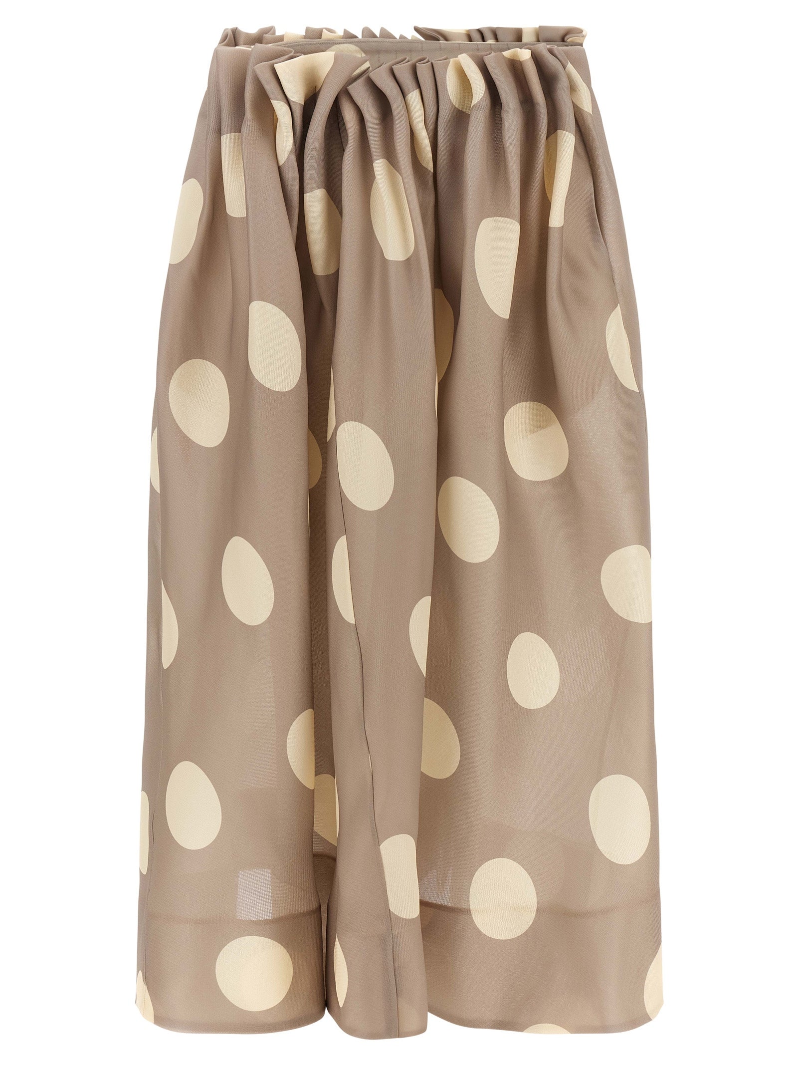 Khaite Gray Silk Mini Skirt
