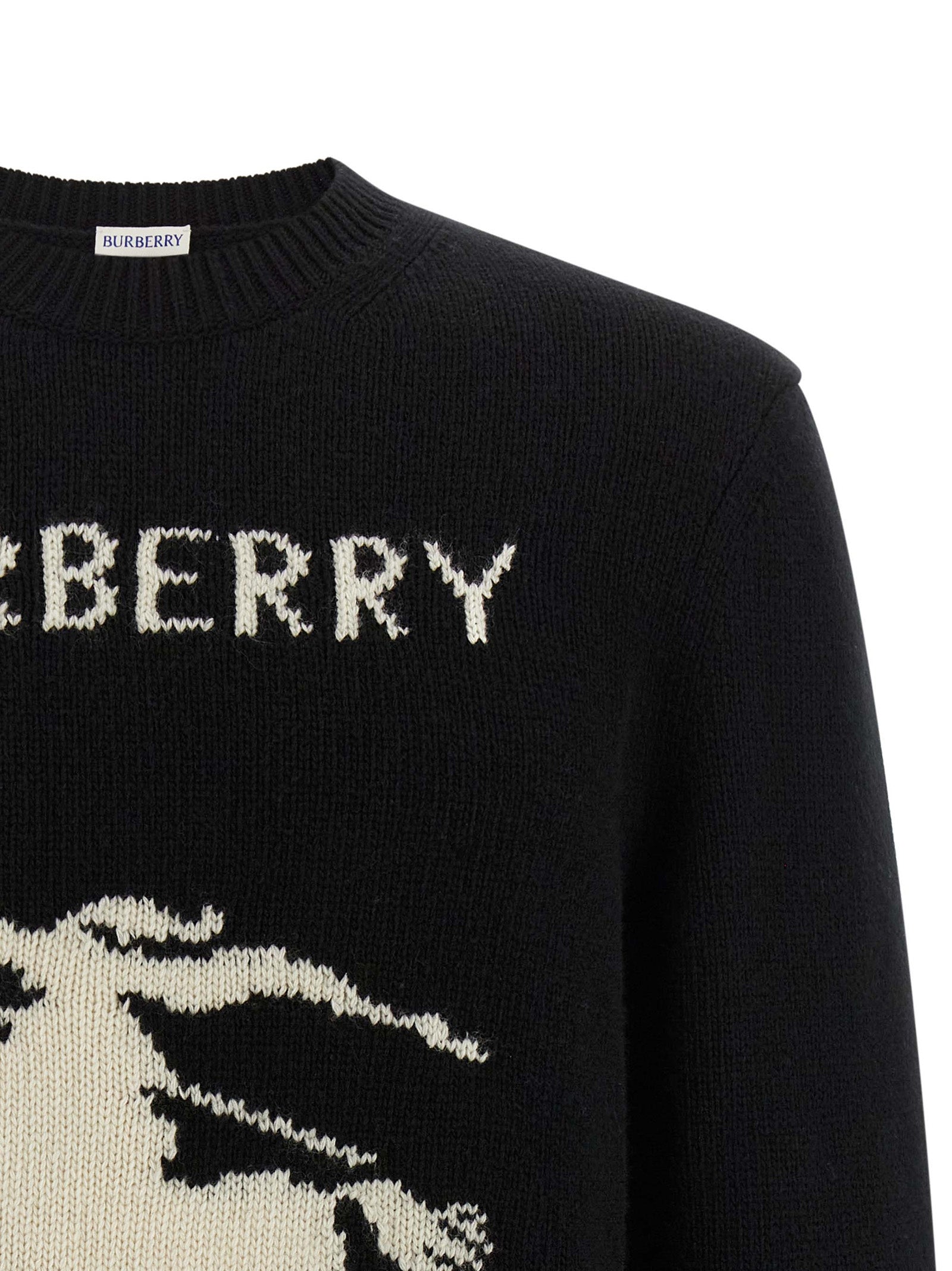Cárdigan Burberry de lana negra