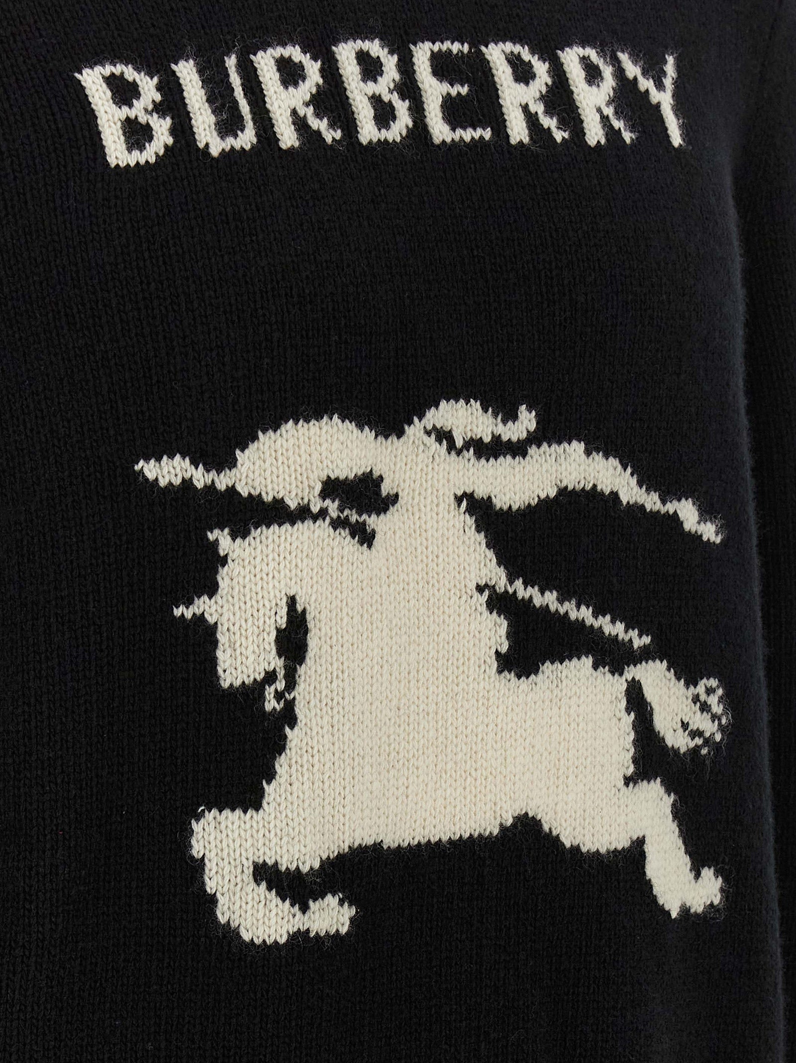 Cárdigan Burberry de lana negra
