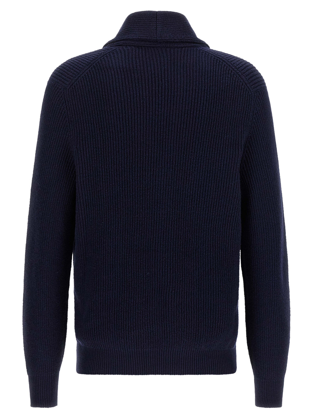 Cárdigan azul de algodón Brunello Cucinelli