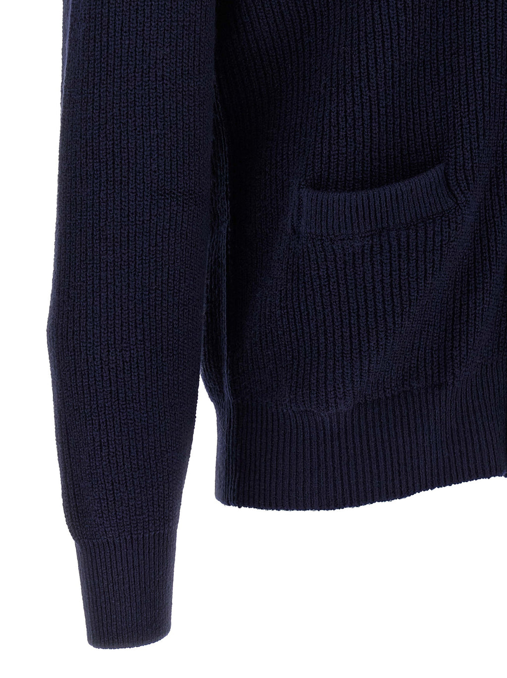Cárdigan azul de algodón Brunello Cucinelli