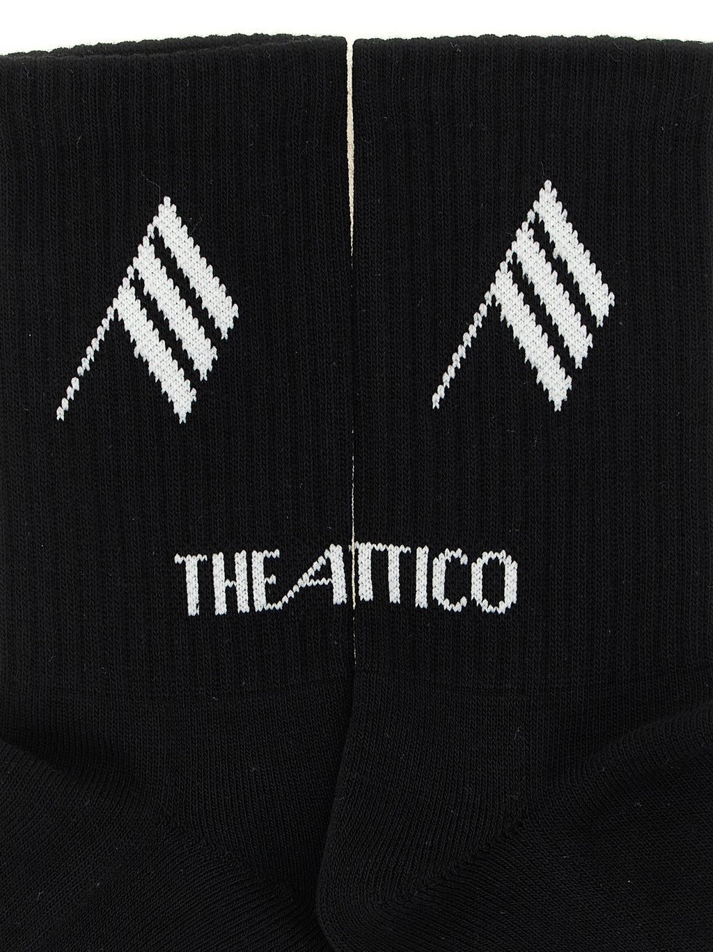 The Attico Bicolor Cotton Socks