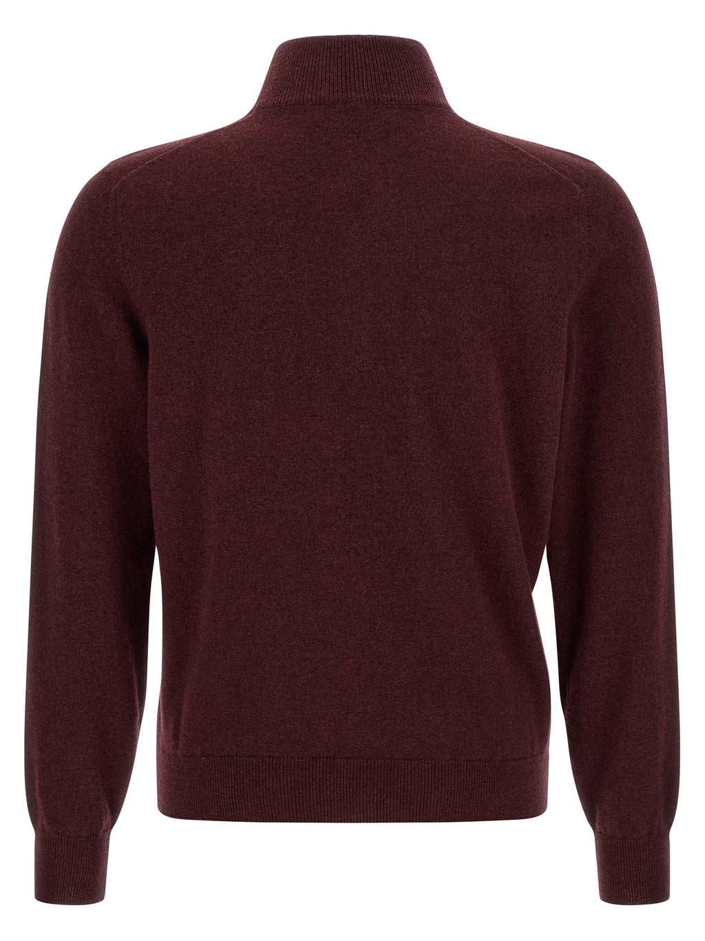 Brunello Cucinelli Bordeaux Cashmere Cardigan