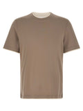 Brunello Cucinelli Gray Cotton T-Shirt