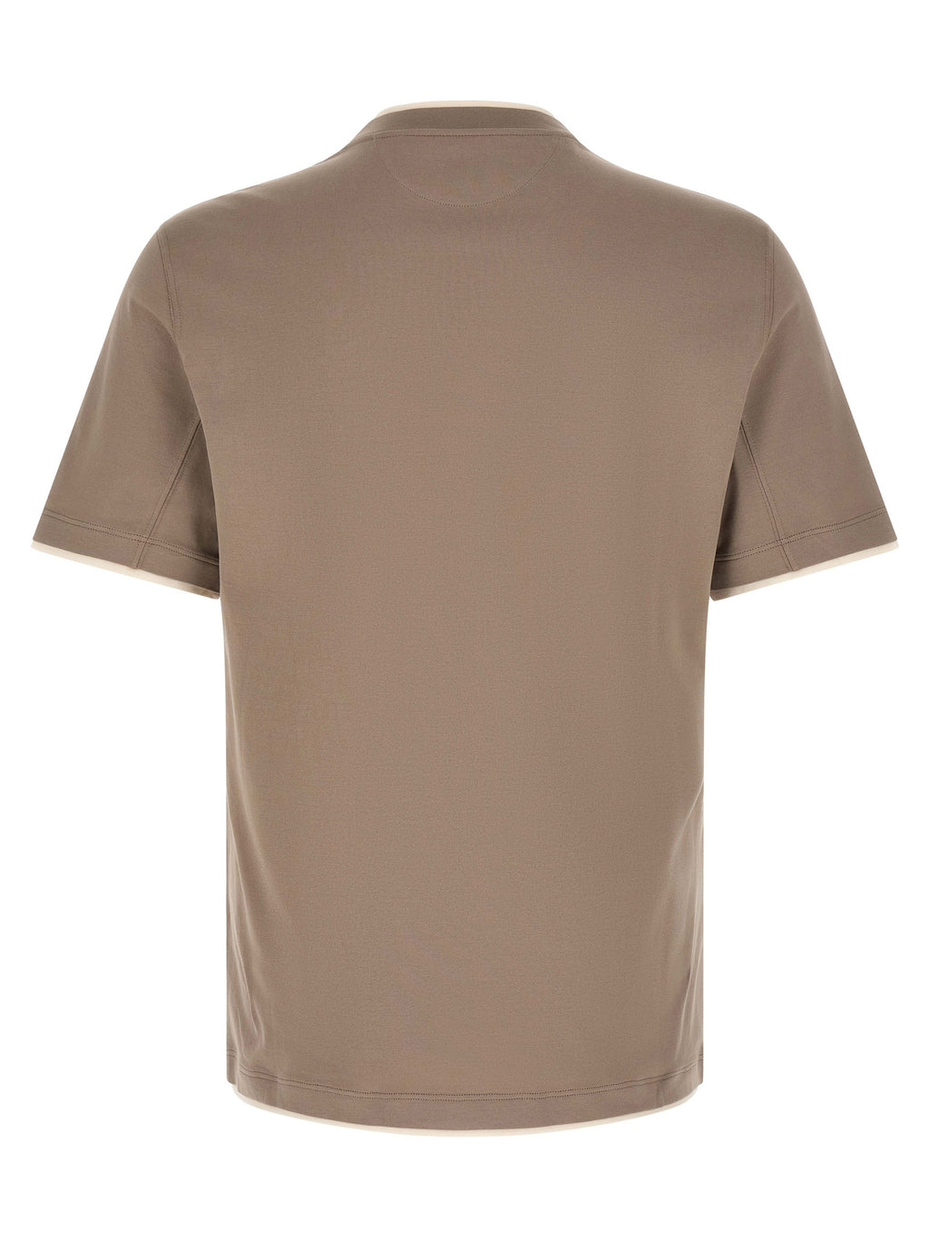 Brunello Cucinelli Gray Cotton T-Shirt