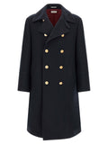 Brunello Cucinelli Blue Cashmere Coat