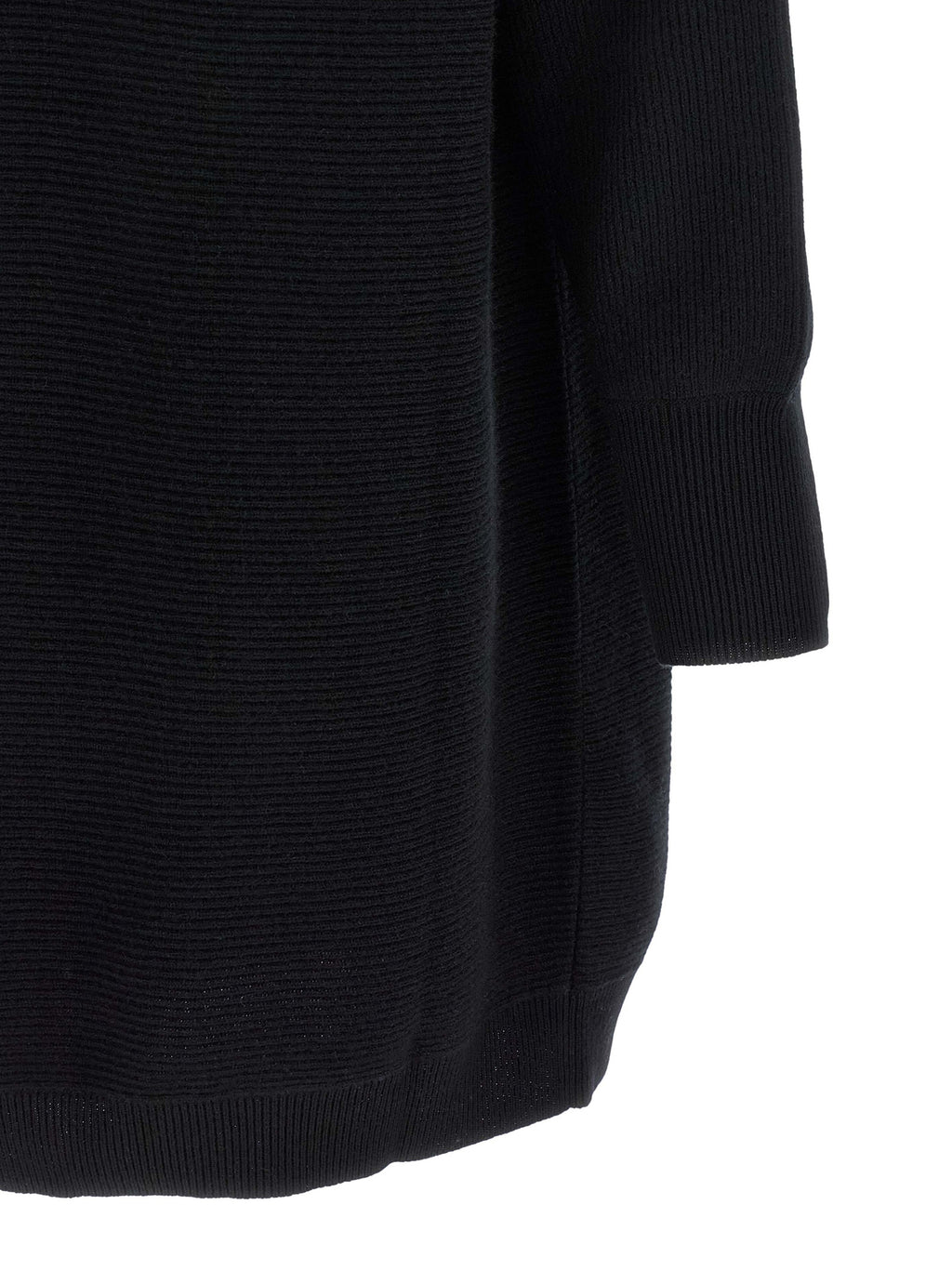 Brunello Cucinelli Black Virgin Wool Short Dress