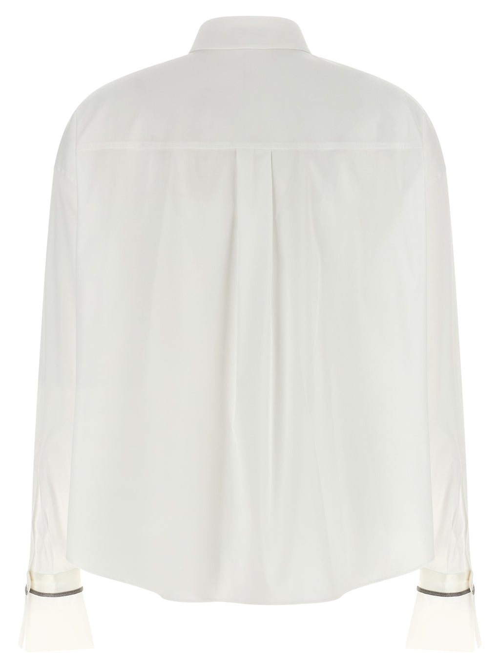 Brunello Cucinelli Blusa de algodón blanca