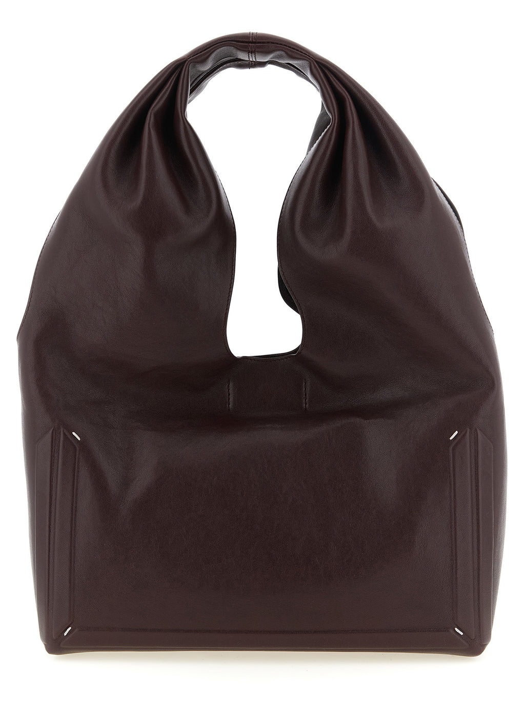 Maison Margiela Bordeaux Lamb Leather Shoulder Bag