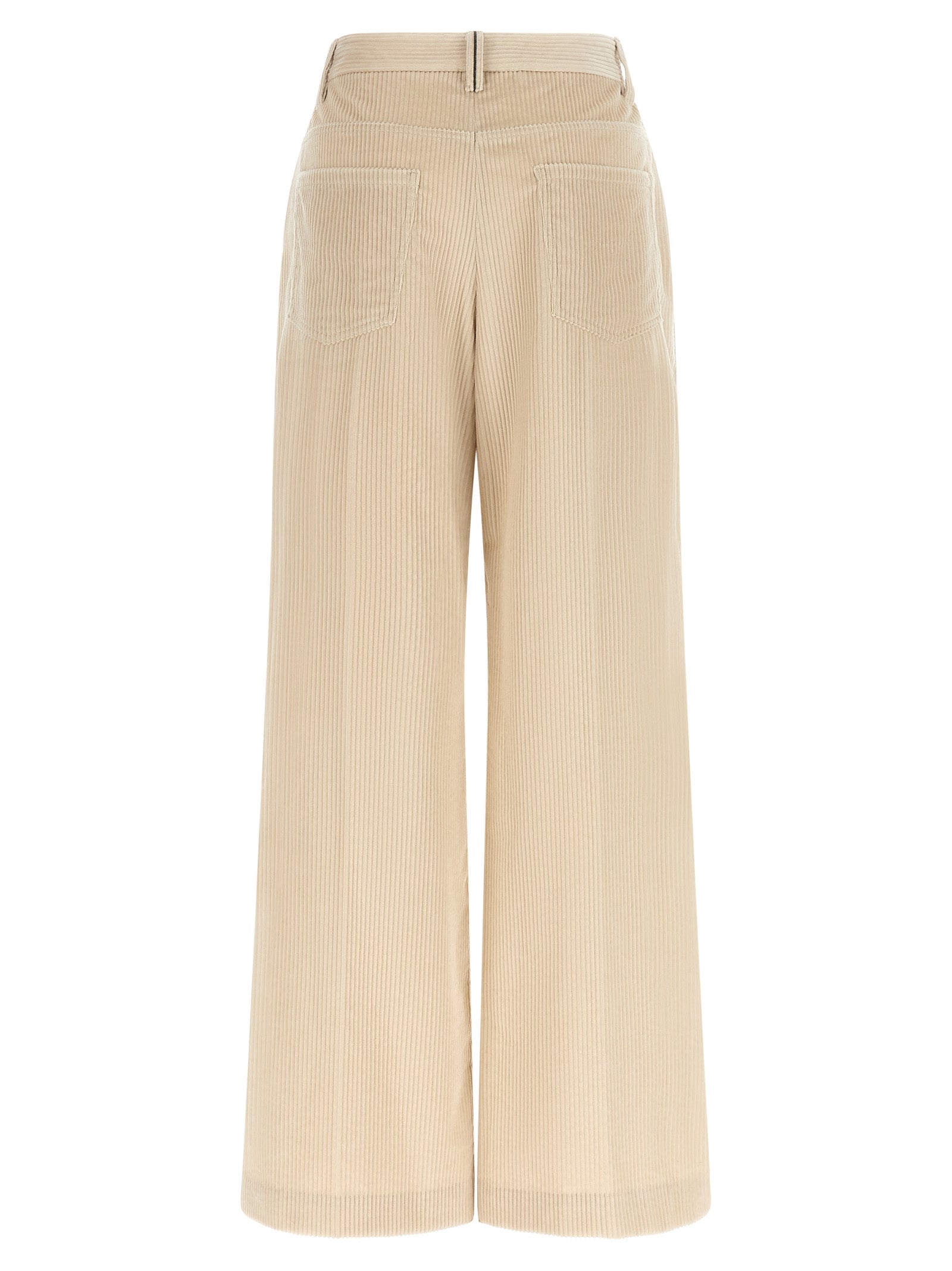 Brunello Cucinelli Pantalón Casual de Algodón Beige