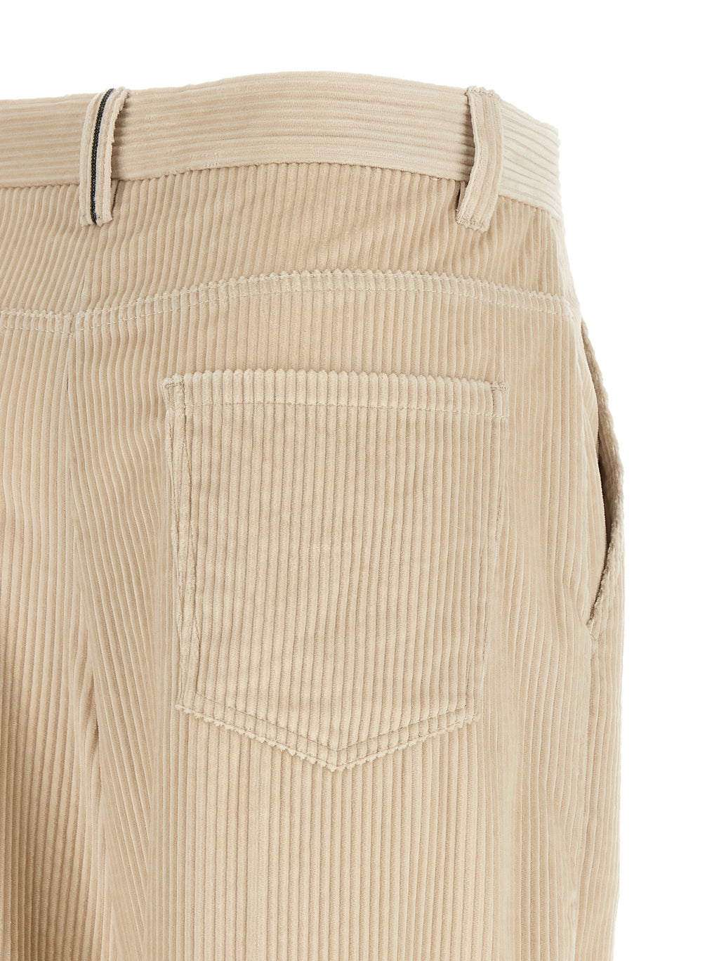 Brunello Cucinelli Pantalón Casual de Algodón Beige