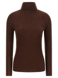 Fabiana Filippi Brown Virgin Wool Cardigan
