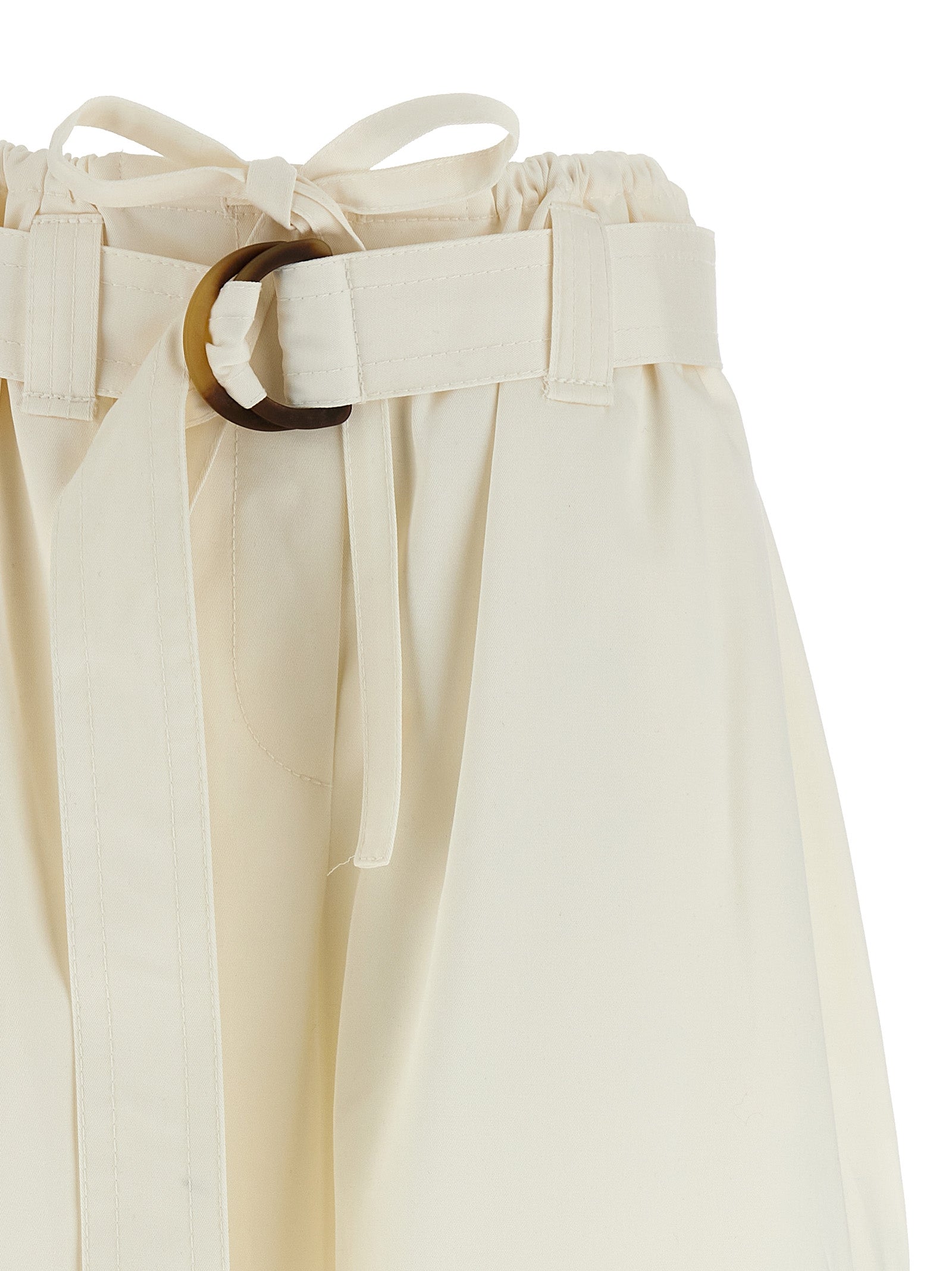 Pantalones cortos bermudas de algodón blanco Zimmermann