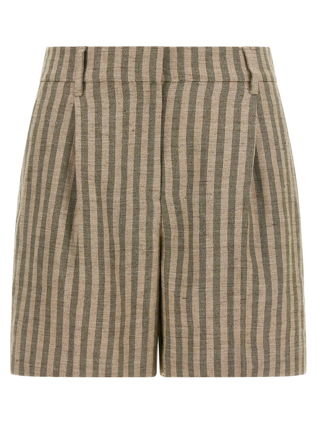 Shorts bermudas de lino bicolor Brunello Cucinelli