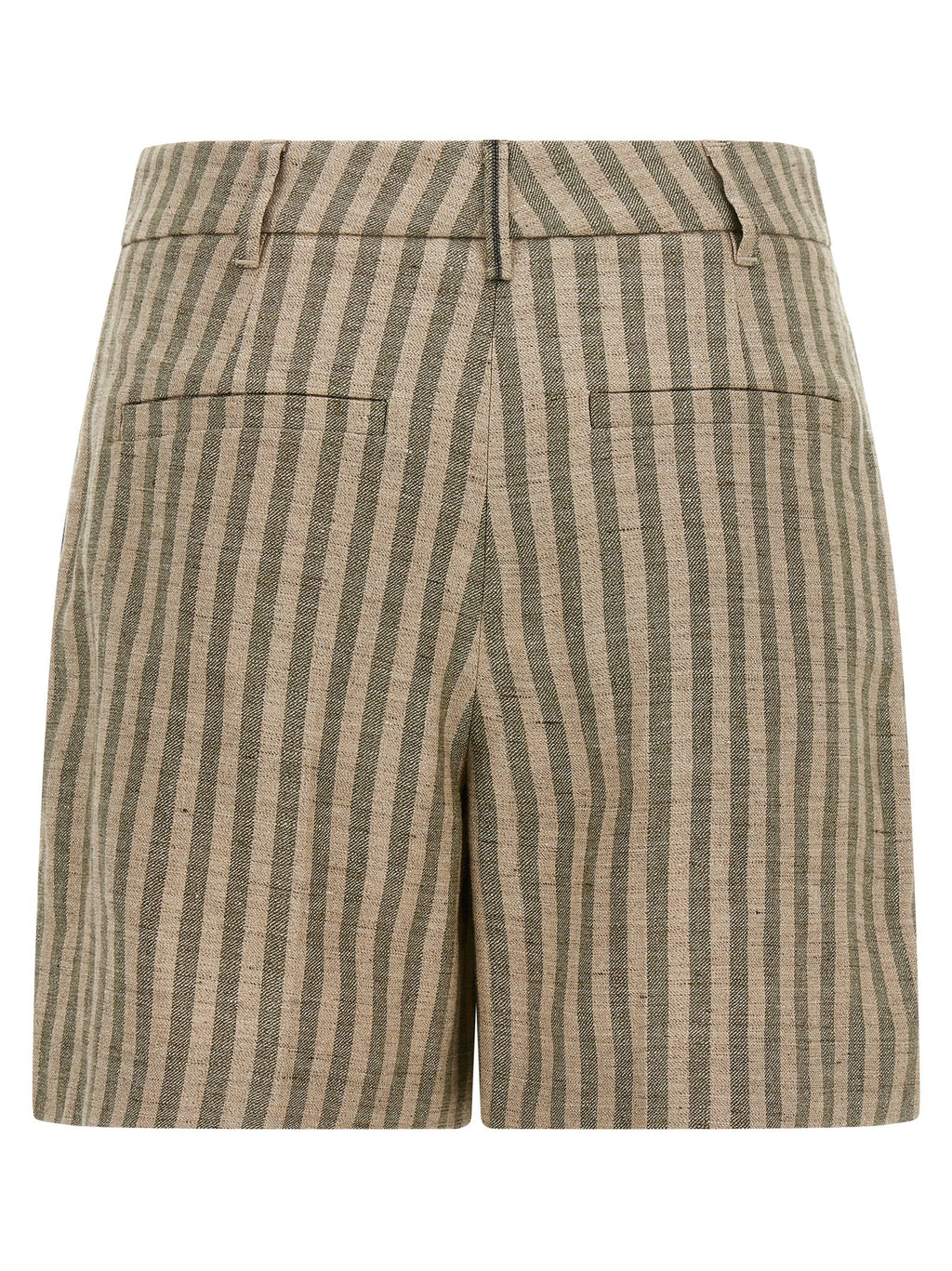 Shorts bermudas de lino bicolor Brunello Cucinelli
