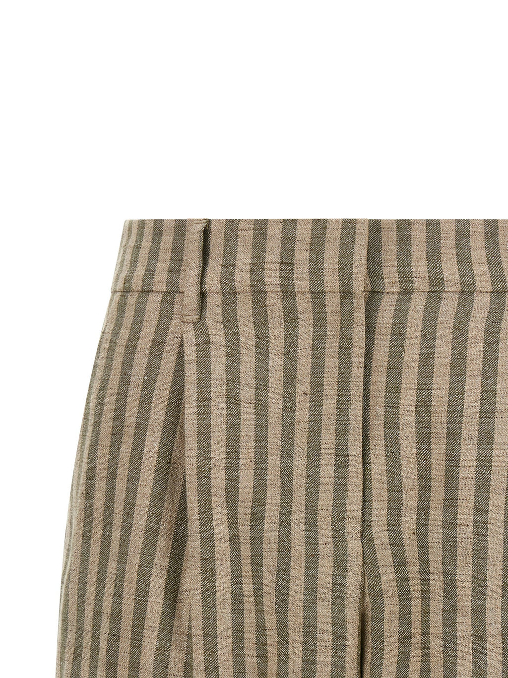 Shorts bermudas de lino bicolor Brunello Cucinelli