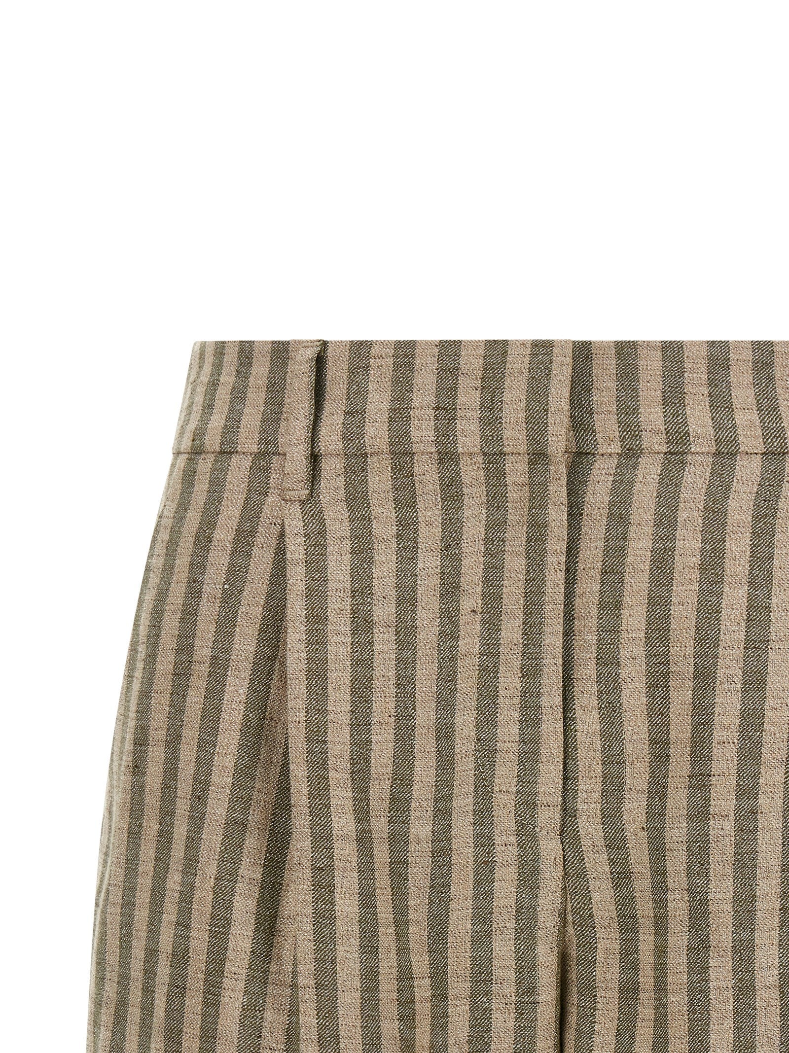 Shorts bermudas de lino bicolor Brunello Cucinelli
