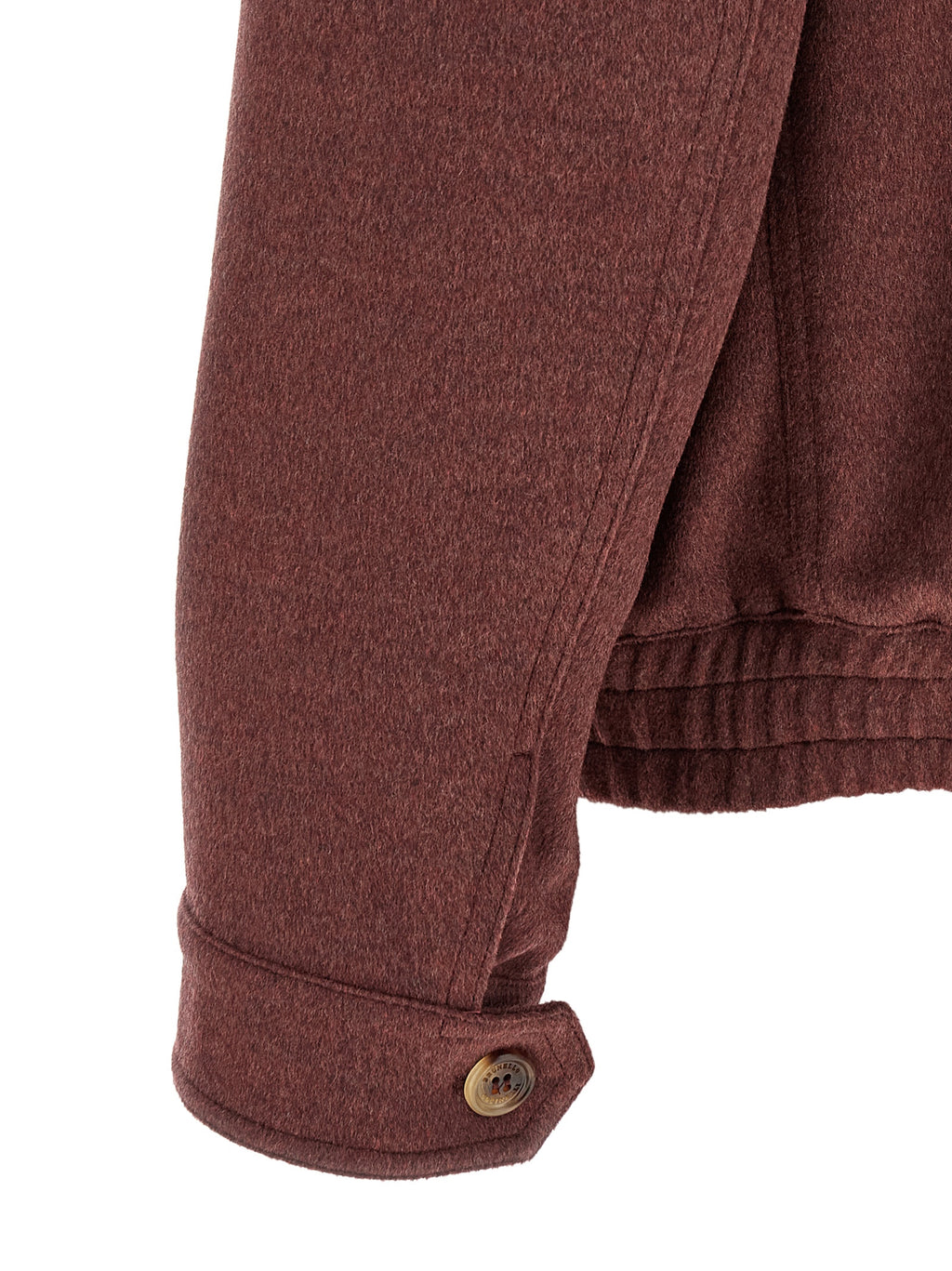 Cazadora bomber de lana virgen Burdeos de Brunello Cucinelli