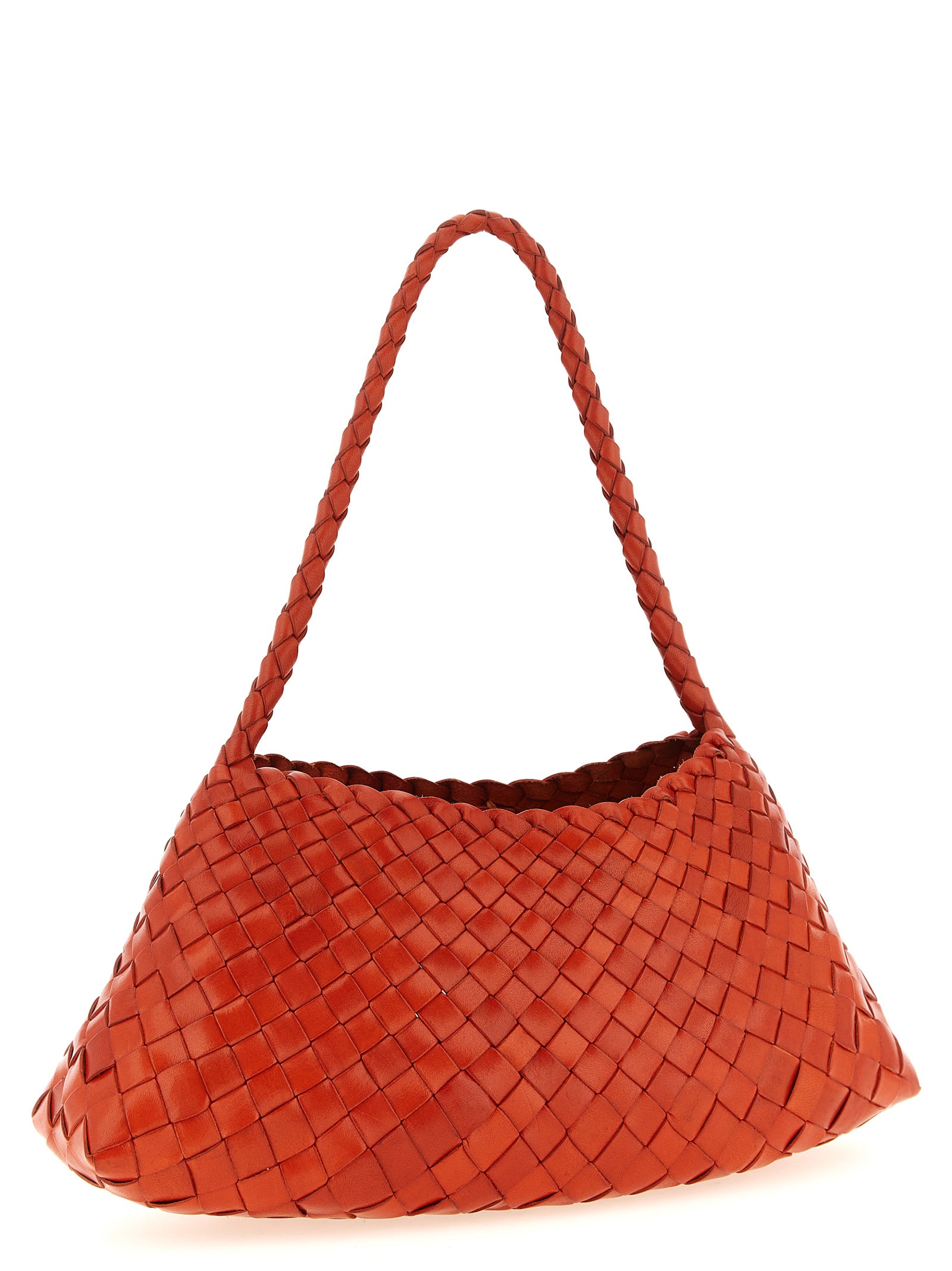 Bolso de Hombro Dragon Diffusion de Piel de Becerro Naranja