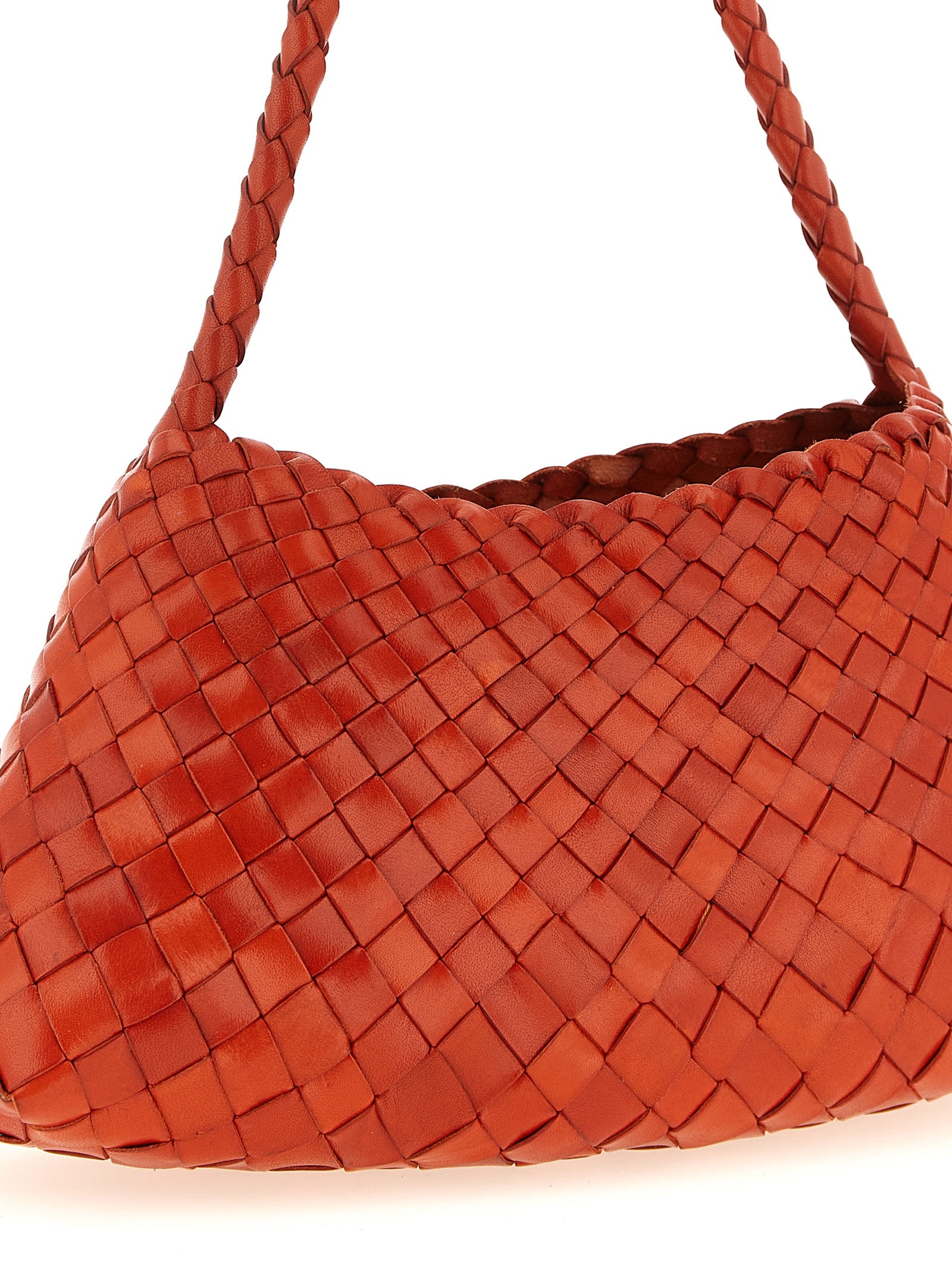 Bolso de Hombro Dragon Diffusion de Piel de Becerro Naranja