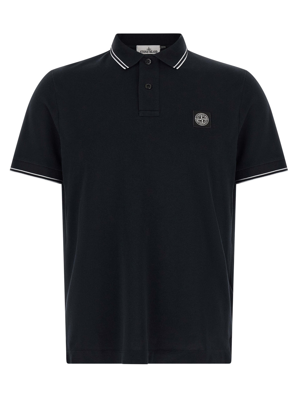 Polo de algodón azul Stone Island