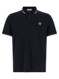 Polo de algodón azul Stone Island