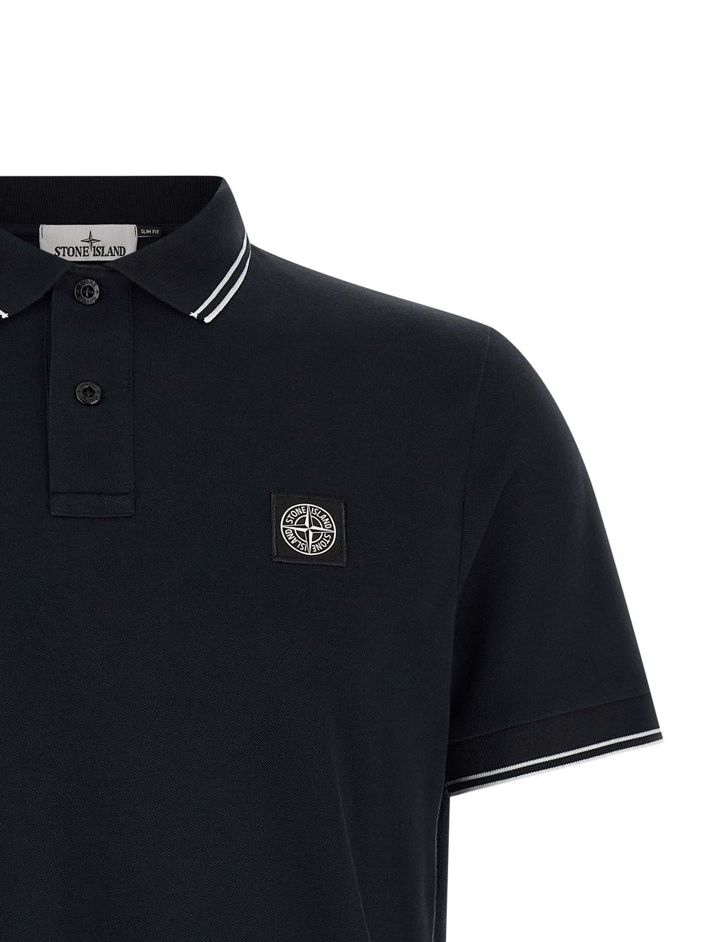 Polo de algodón azul Stone Island