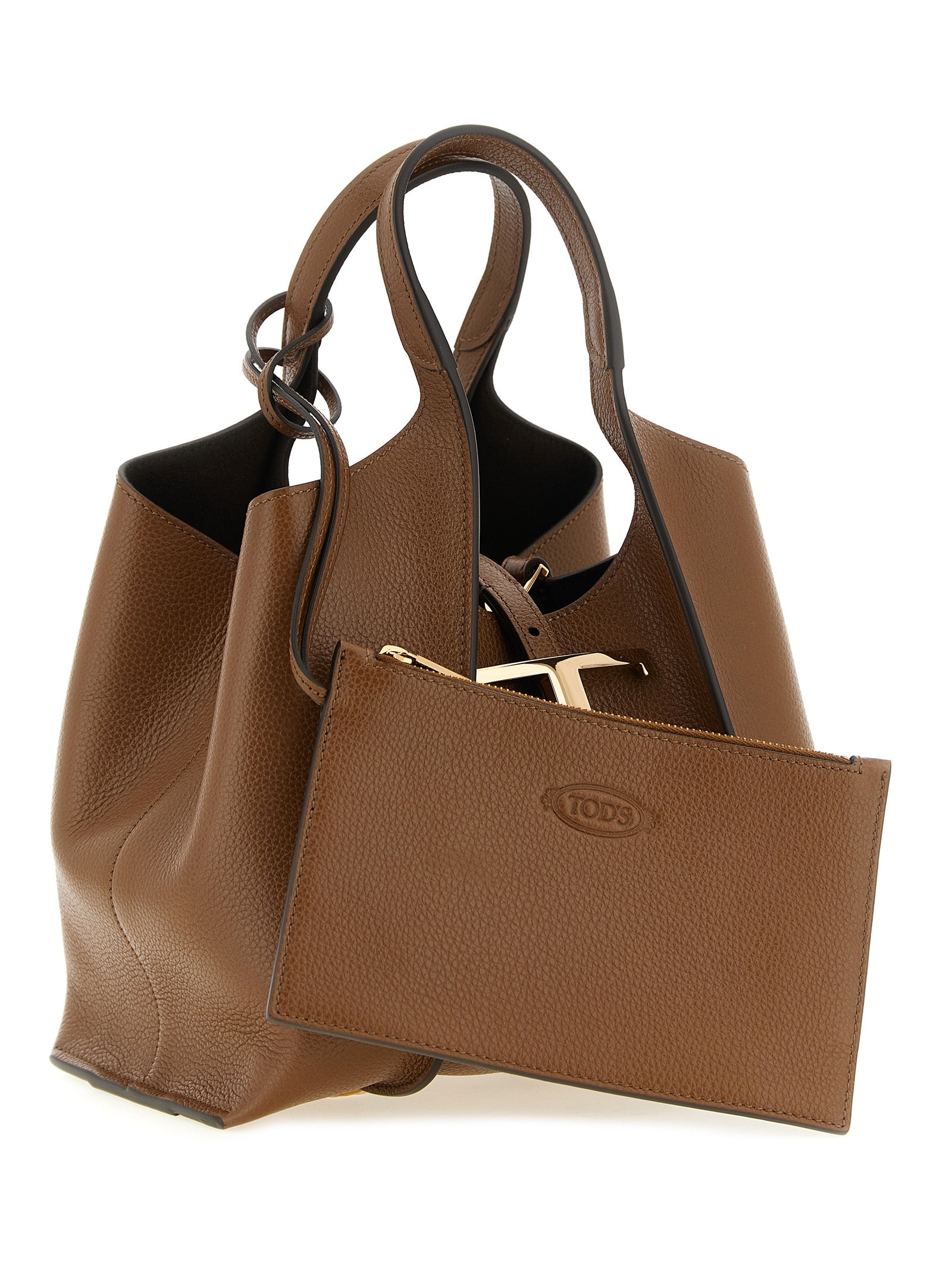 Bolso de mano Tod's de piel de becerro marrón