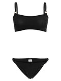 Bikini Hunza G negro de poliamida