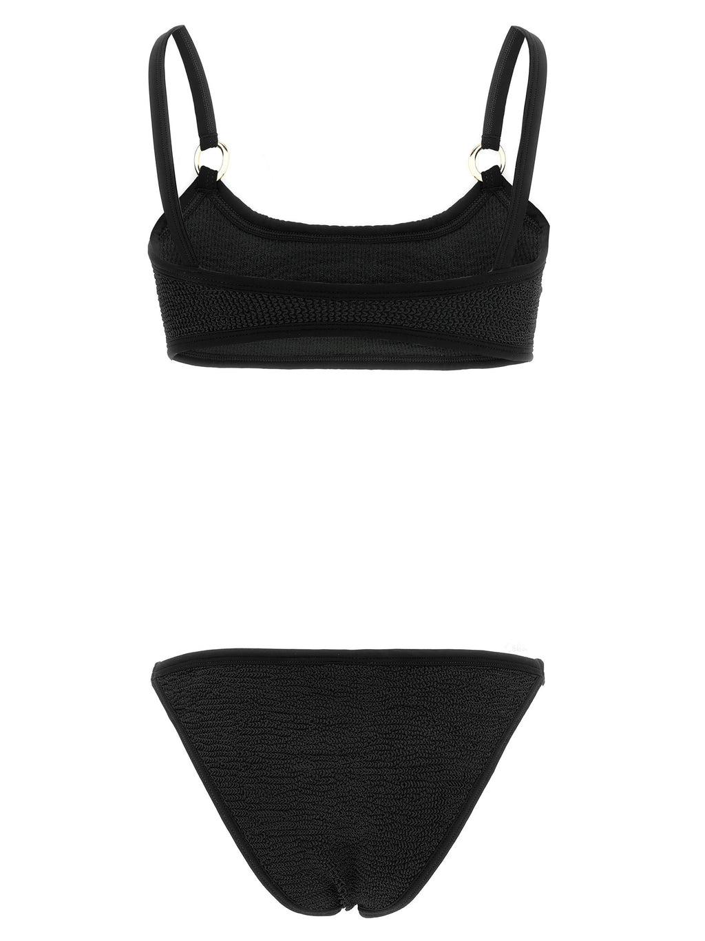 Bikini Hunza G negro de poliamida