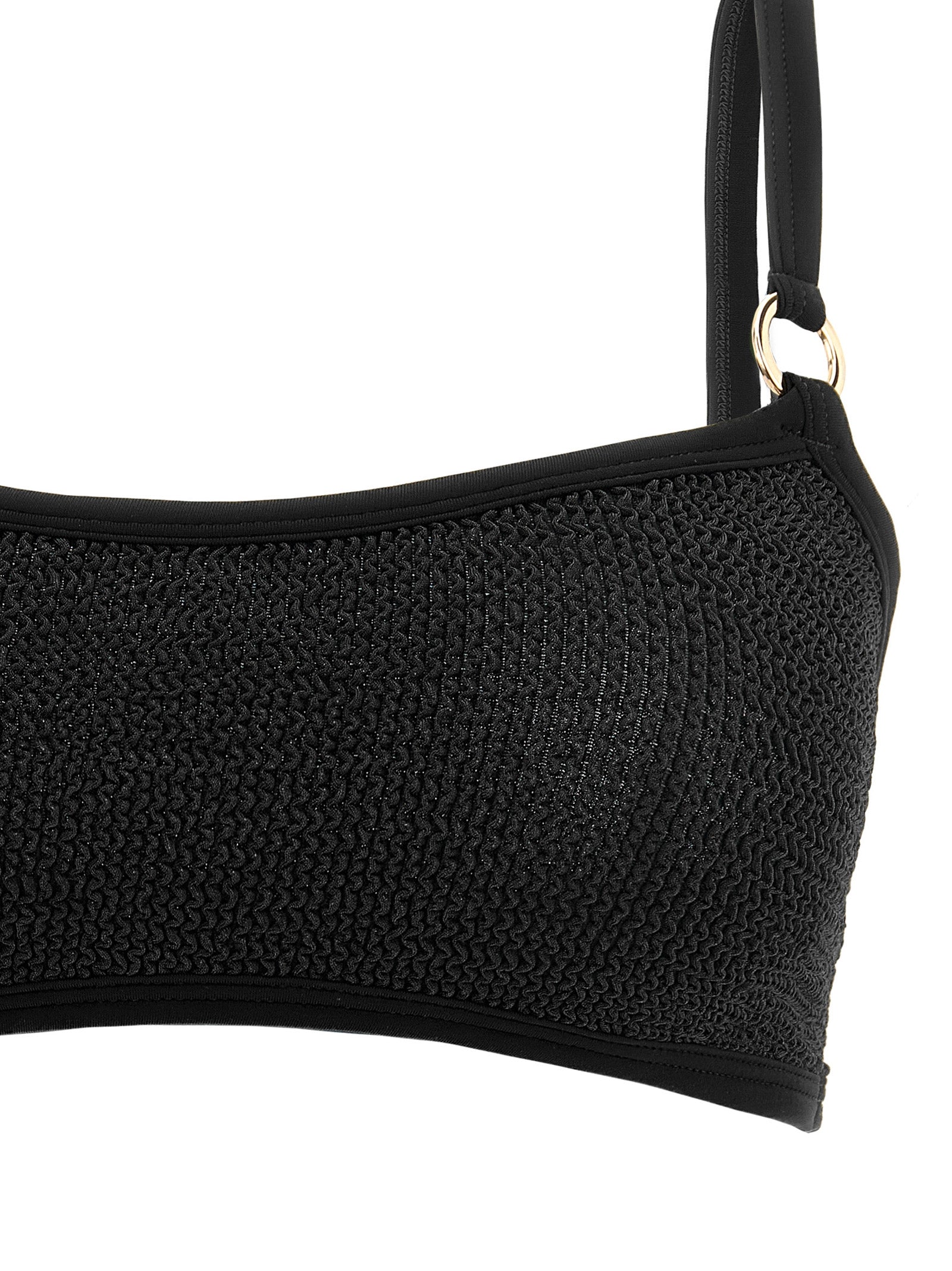 Bikini Hunza G negro de poliamida