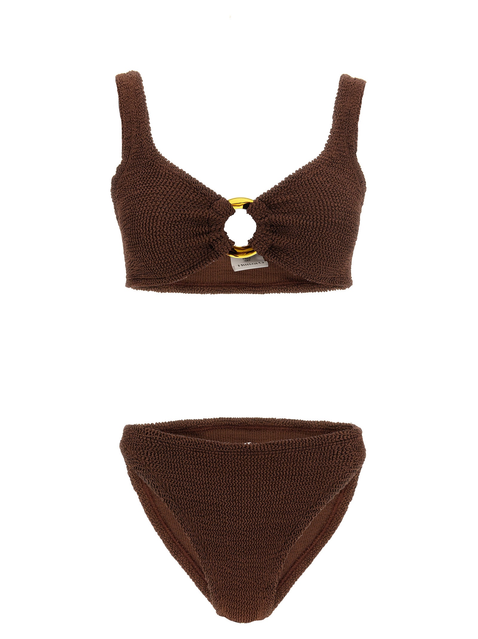 Bikini de poliamida marrón de Hunza G