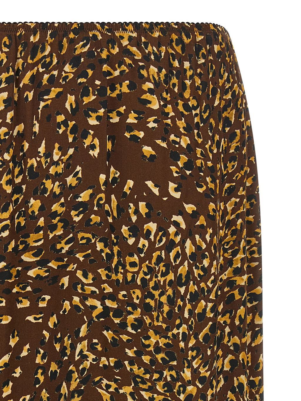Falda midi Twinset marrón de viscosa