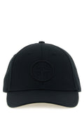 Stone Island Black Cotton Cap (Baseball Hat)
