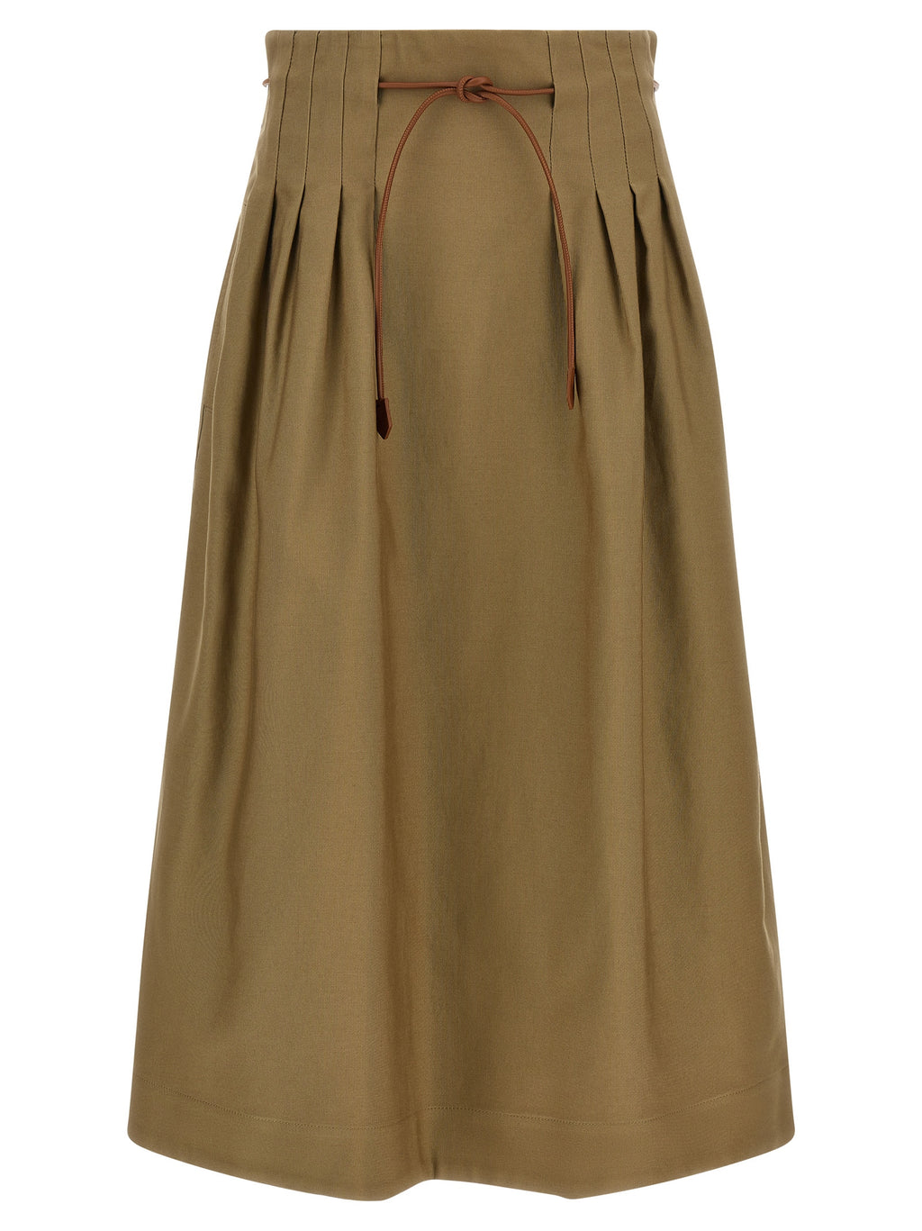 Falda midi bicolor de algodón Max Mara