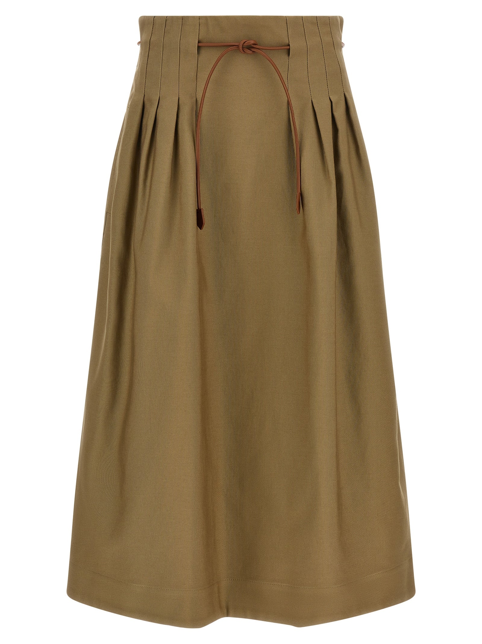 Falda midi bicolor de algodón Max Mara