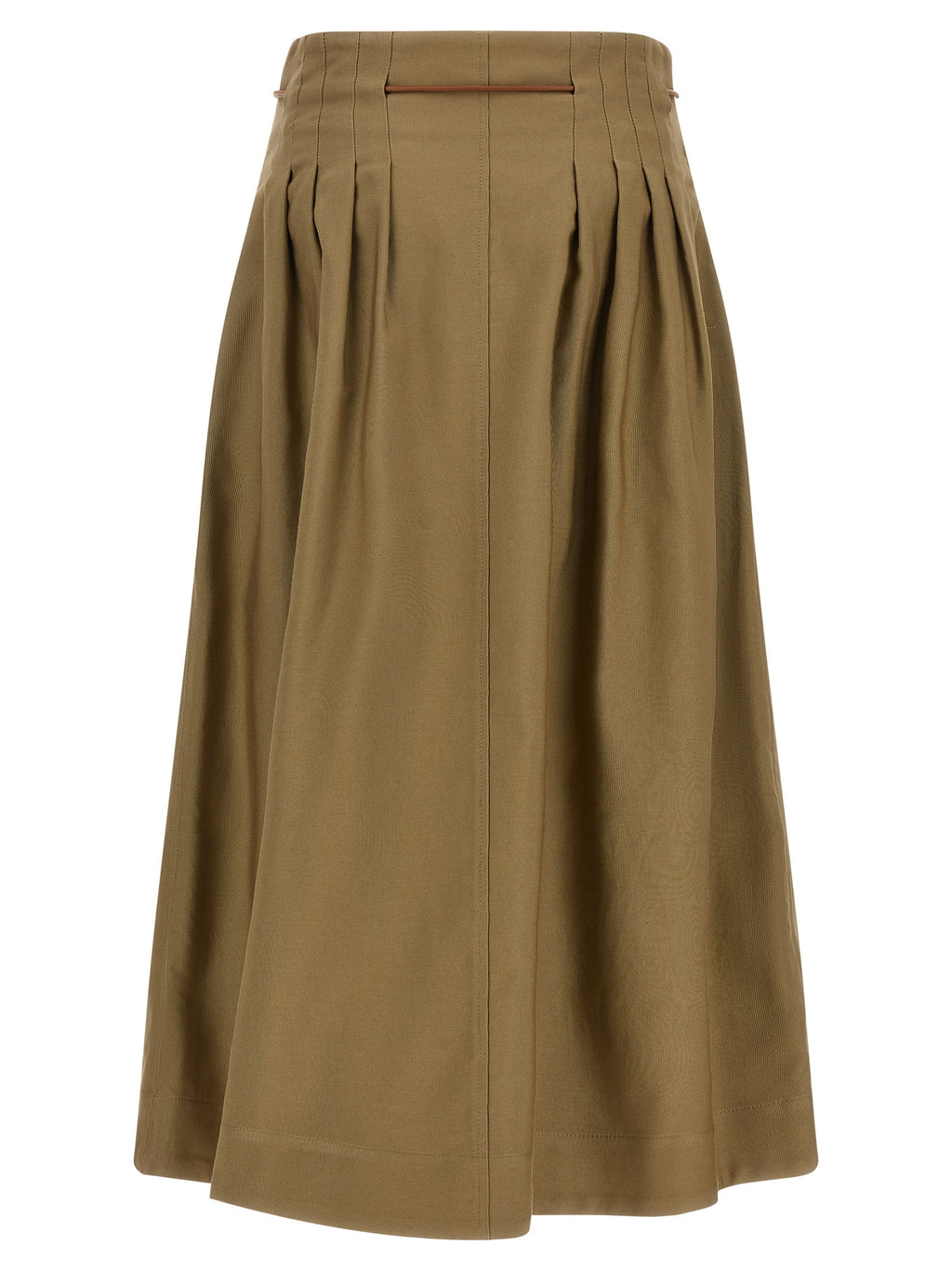 Falda midi bicolor de algodón Max Mara