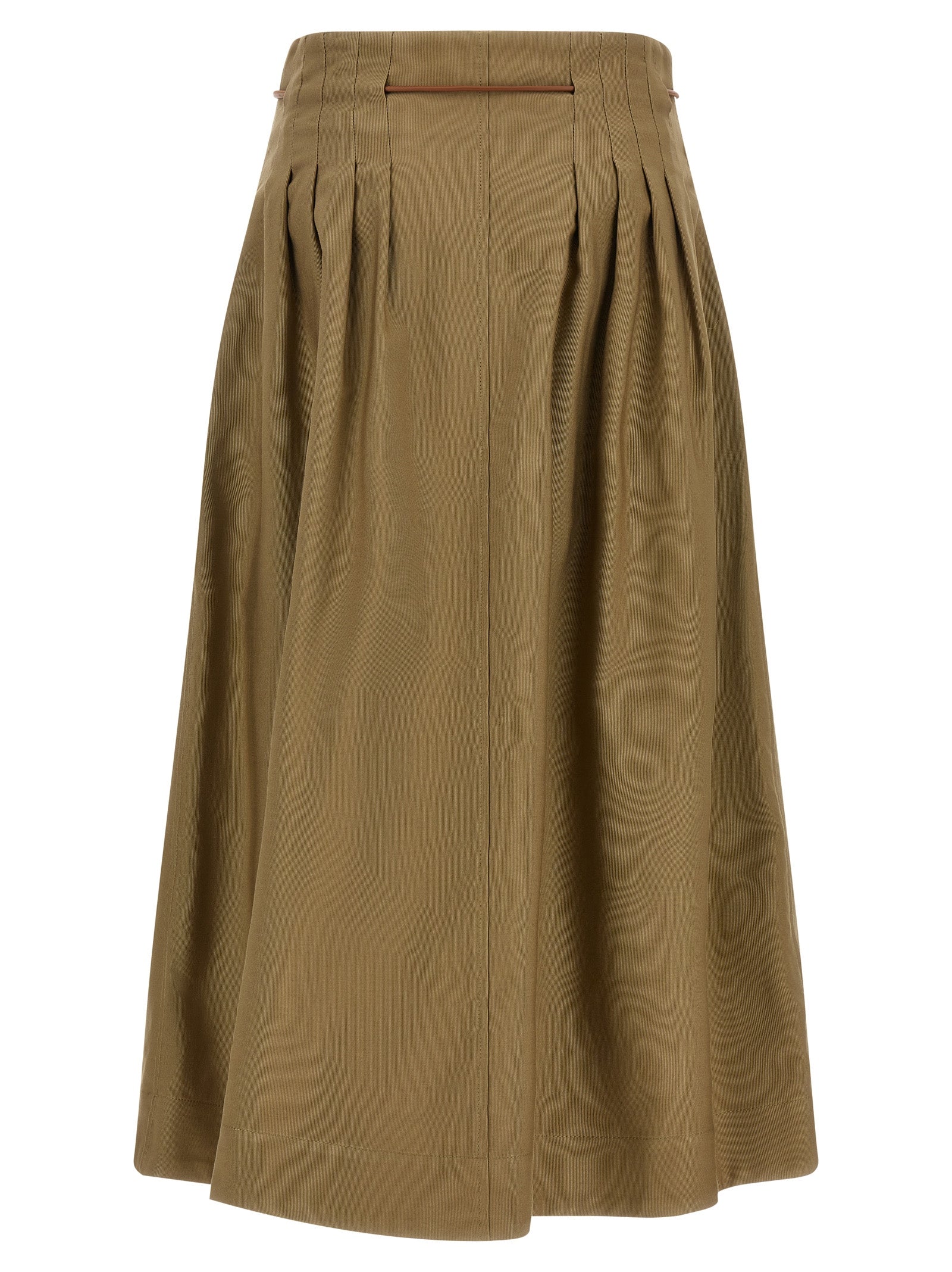 Falda midi bicolor de algodón Max Mara