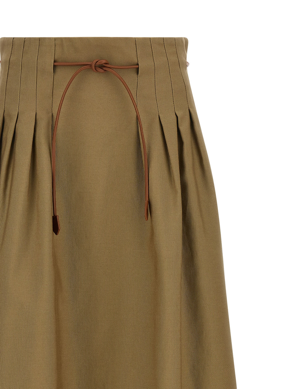 Falda midi bicolor de algodón Max Mara
