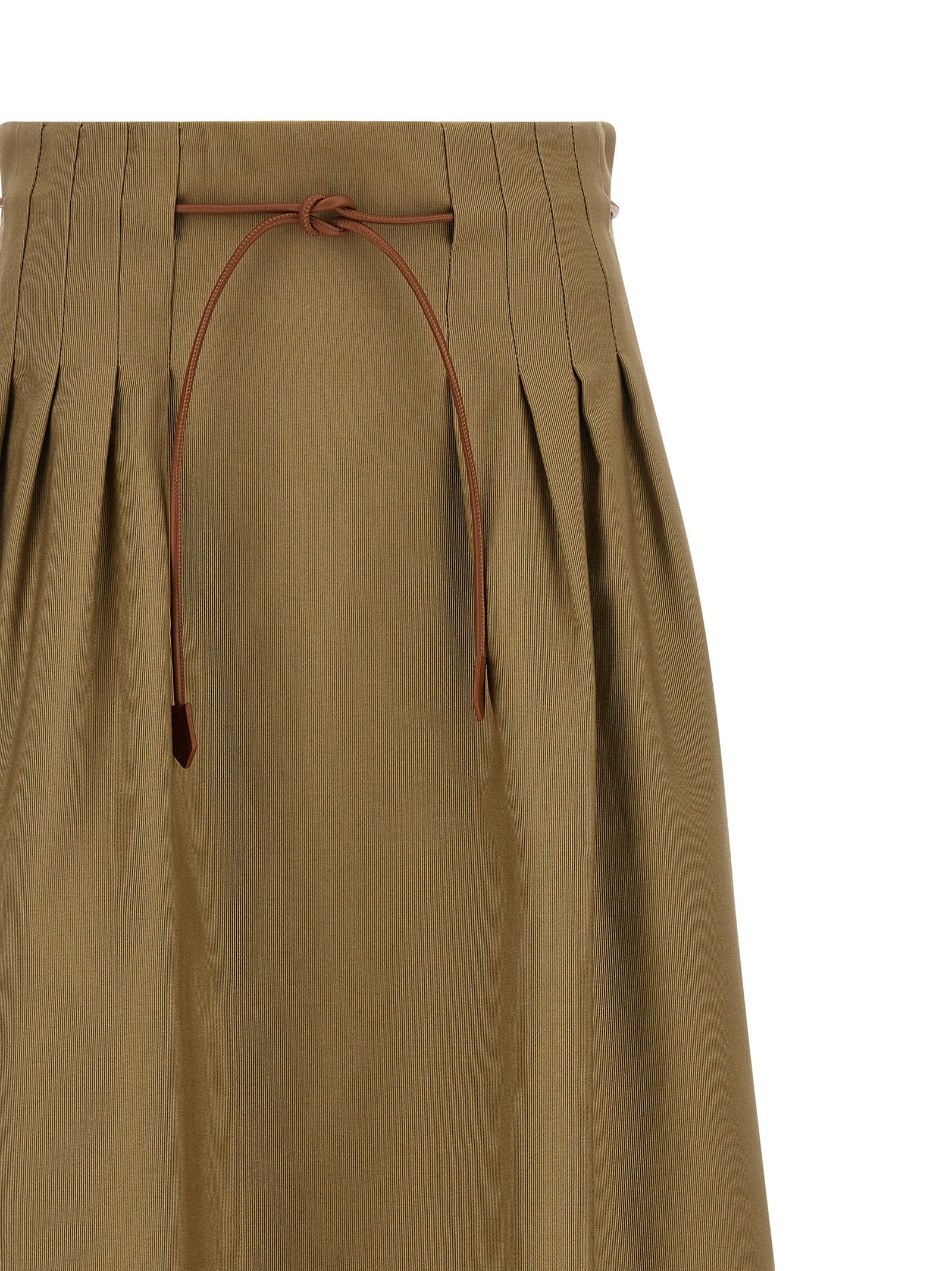 Falda midi bicolor de algodón Max Mara