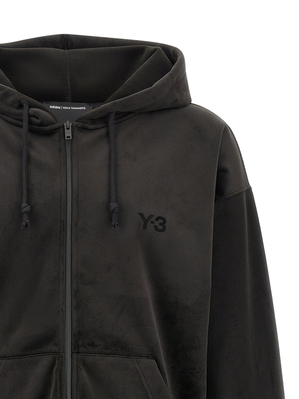 Sudadera Y-3 negra de poliéster reciclado