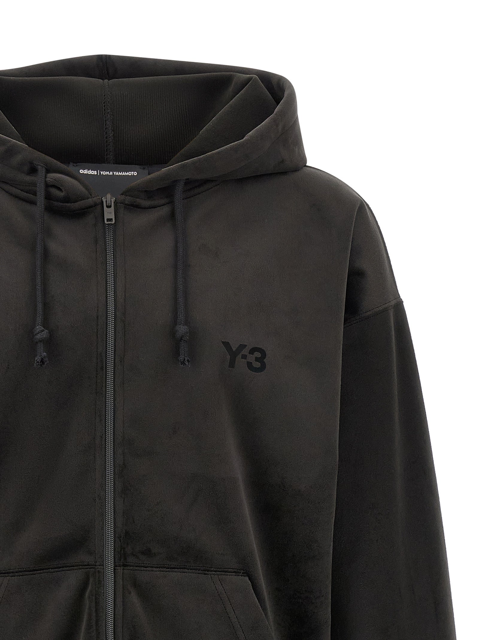 Sudadera Y-3 negra de poliéster reciclado