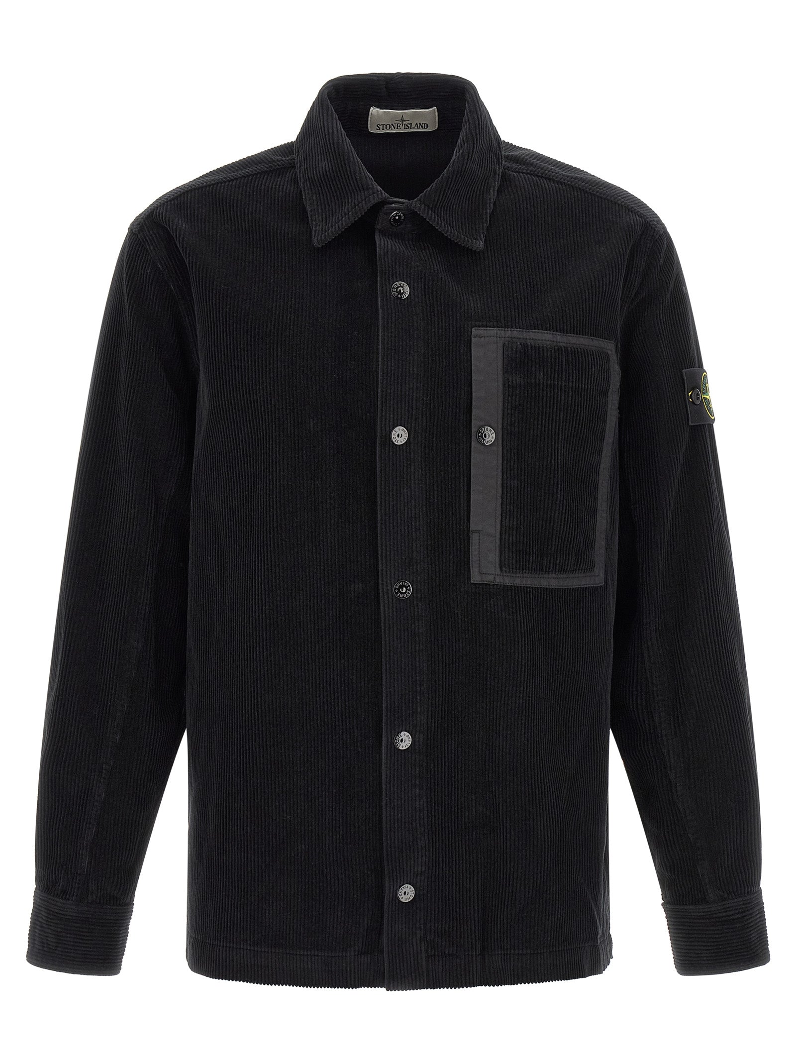 Blusa Stone Island de algodón negro